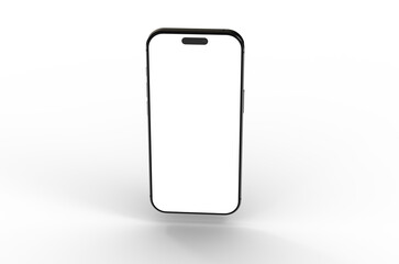 High-quality image of a modern smartphone with a blank screen, perfect for app presentations or website mockups.