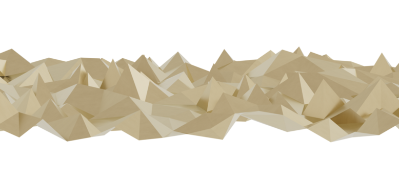 Modern abstract background with low poly beige shapes resembling a landscape. Perfect for website banners, presentations, and design projects.