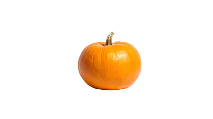 Orange pumpkin isolated on white background for vegetable autumn harvest and seasonal design illustration