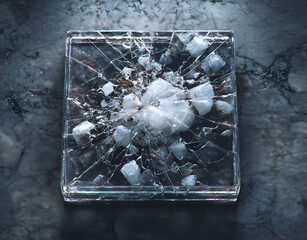 cracked cd case mockup for album cover art