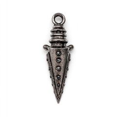 Detailed metal dagger pendant