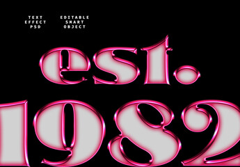 Chrome Text Effect in Glossy and Matte Look