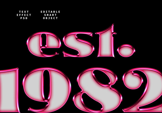 Chrome Text Effect in Glossy and Matte Look