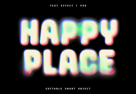 Radiant Blurred Text Effect