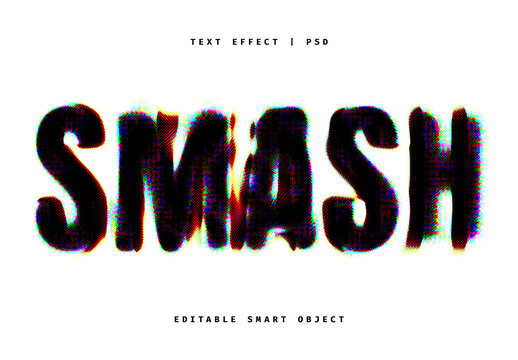 Grungy Glitched Text Effect