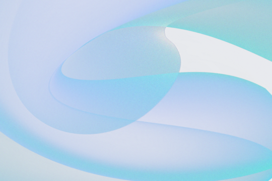 Abstract flowing teal and deep blue light streaks with luminous circles create a captivating digital art background evoking cosmic energy.