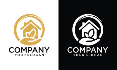 Creative Home Care logo hands design