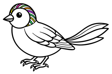 vector illustration of a cute bird
