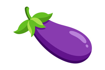 vector illustration of a eggplant