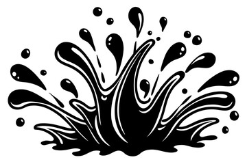 vector set of water flow drops