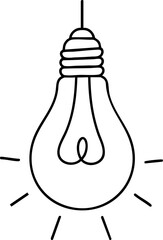 Light Bulb Icon Illustration
