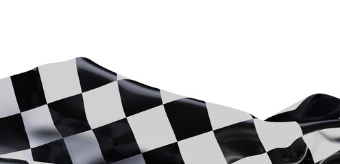 Dramatic checkered flag waving, perfect for sports, victory, and competition themes. High-resolution image.