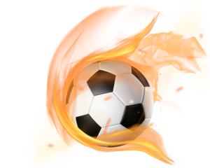 flying fire fly overlay, Soccer Ball Cutout, Flame Burst Version 12 - 1