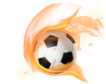 flying fire fly overlay, Soccer Ball Cutout, Flame Burst Version 12 - 1
