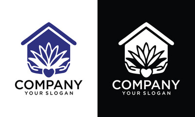 Creative Home Care logo hands design