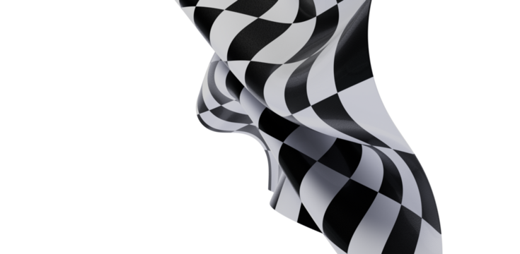 Dramatic checkered flag image. Perfect for sports, victory, and competition themes.
