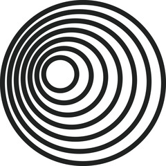 Concentric Circles Design with a Dynamic Radial Pattern.