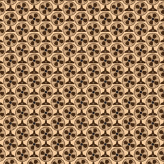 Retro fan pattern creates cool vintage vibes for design 