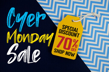Cyber Monday Sale with Special Discount 50% off Shop Now on Price Tag