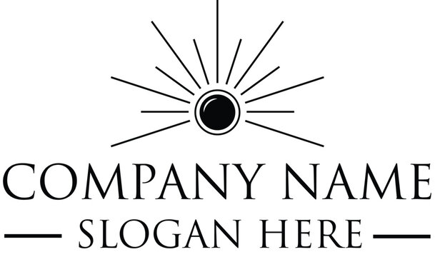 a logo themed on symbolizing sparkling light
