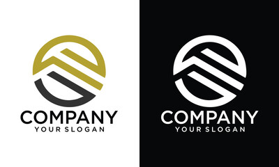 Creative g f gf fg initial logo design vector graphic idea creative