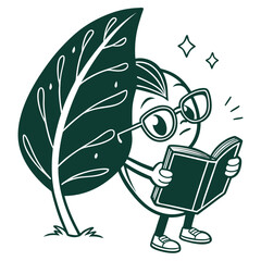 spinach scholar vector design.