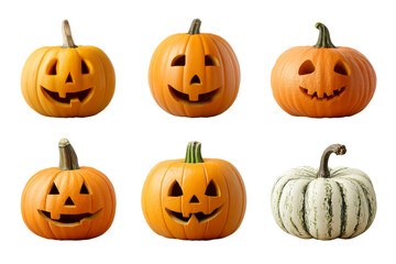 Carved pumpkins for Halloween celebration