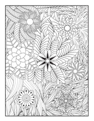 Zentangle Coloring Pages | Relaxing Stress Relief Coloring Book for Adults | Intricate Abstract Patterns.