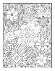 Zentangle Coloring Pages | Relaxing Stress Relief Coloring Book for Adults | Intricate Abstract Patterns.