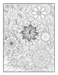 Zentangle Coloring Pages | Relaxing Stress Relief Coloring Book for Adults | Intricate Abstract Patterns.