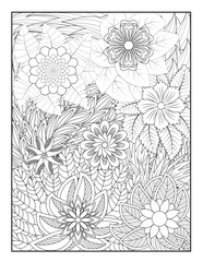 Zentangle Coloring Pages | Relaxing Stress Relief Coloring Book for Adults | Intricate Abstract Patterns.
