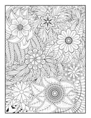 Zentangle Coloring Pages | Relaxing Stress Relief Coloring Book for Adults | Intricate Abstract Patterns.