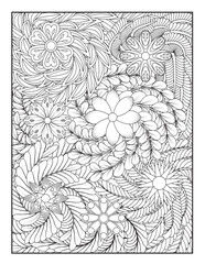 Zentangle Coloring Pages | Relaxing Stress Relief Coloring Book for Adults | Intricate Abstract Patterns.
