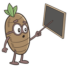 taro teacher vector design.