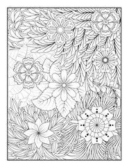 Zentangle Coloring Pages | Relaxing Stress Relief Coloring Book for Adults | Intricate Abstract Patterns.