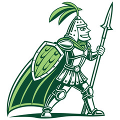 pointed gourd paladin vector design.