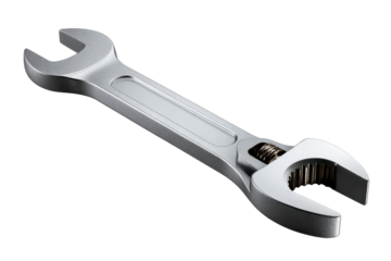 Adjustable wrench with sleek metallic design