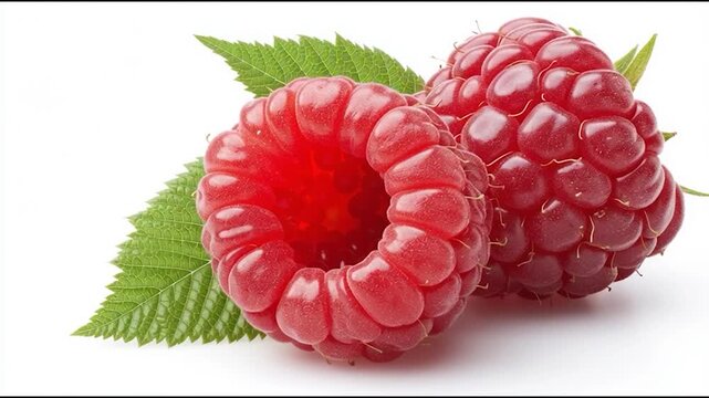 raspberry isolated on white background