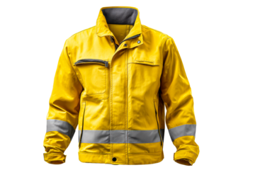 Yellow reflective safety jacket