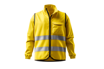 High visibility safety jacket for outdoor use
