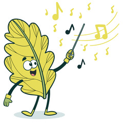 mustard leaf maestro vector design.