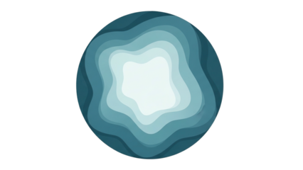 Abstract layered waves in cool aqua tones create a calming, modern visual for design projects.