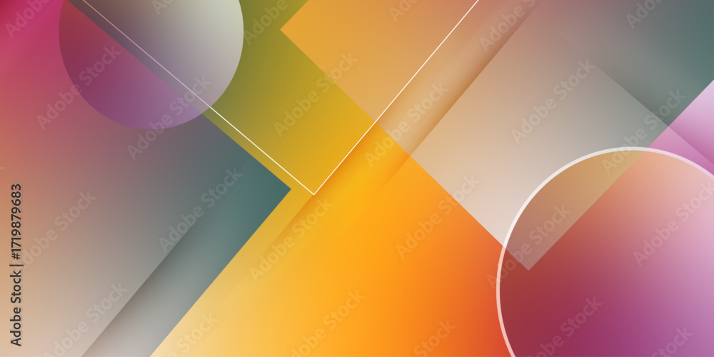 Poster colorful gradient background landscape creative abstract blurred. multicolored yellow-purple gradien