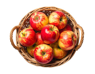 Apfelkorb, transparenter Hintergrund