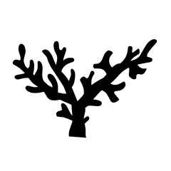 Seaweed vector silhouette