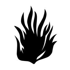 Seaweed vector silhouette