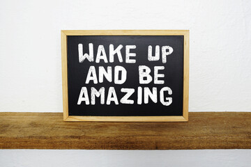 Blackboard with text 