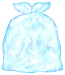 ゴミ袋のイラスト 半透明・透明