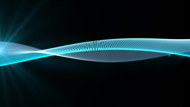 Moving & glowing 3d spiral dot practical a for Network or digital communication service or other tech purpose, High quality 4k Technology background. 