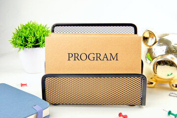 Concept word PROGRAM. Data Digital Programs System Technology Concept